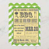 Barbecue Housewarming Einladung (Vorne/Hinten)