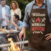 Barbecue King Custom Grill Apron -Personalize Name Schürze