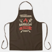 Barbecue King Custom Grill Apron -Personalize Name Schürze (Vorderseite)