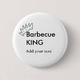 Barbecue King hinzufügen Namen Text Männer Küche B Button