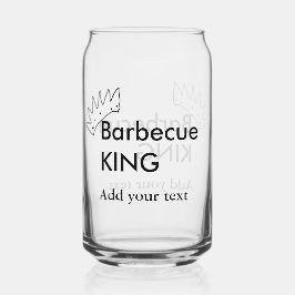 Barbecue King hinzufügen Namen Text Männer Küche B Dosenglas