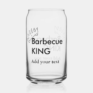 Barbecue King hinzufügen Namen Text Männer Küche B Dosenglas