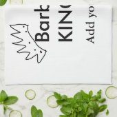 Barbecue King hinzufügen Namen Text Männer Küche B Geschirrtuch (Gefaltet)