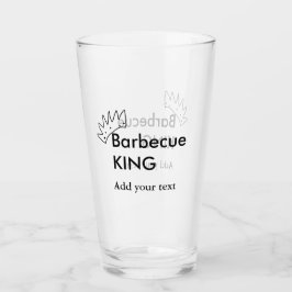 Barbecue King hinzufügen Namen Text Männer Küche B Glas