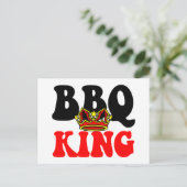 Barbecue King Postkarte (Stehend Vorderseite)