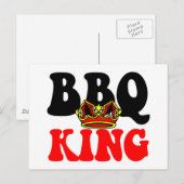 Barbecue King Postkarte (Vorne/Hinten)