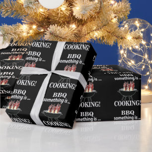 Barbecue-Koch Chef Lustiges Bbq Geschenkpapier