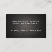 Barbecue | Koch-Hut und -Tools Visitenkarte (Rückseite)