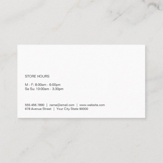 Barbecue | Koch | Restaurantbesitzer Visitenkarte (Rückseite)