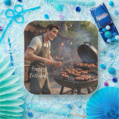Barbecue Man Birthday Pappteller (Party)