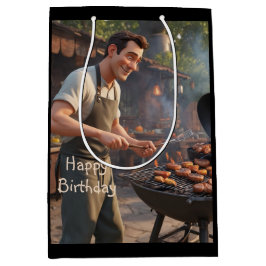 Barbecue Man Mittlere Geschenktüte