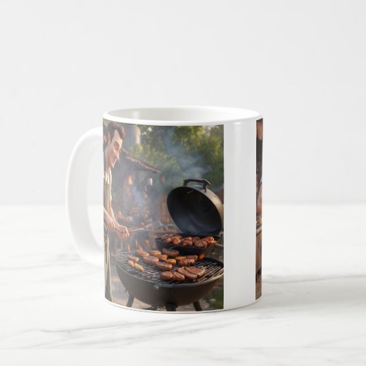 Barbecue Man Tasse (Vorderseite Links)
