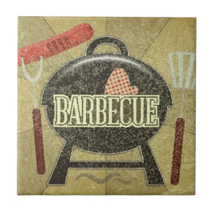 Barbecue-Menü Fliese