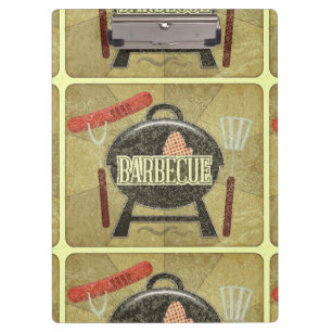 Barbecue-Menü Klemmbrett