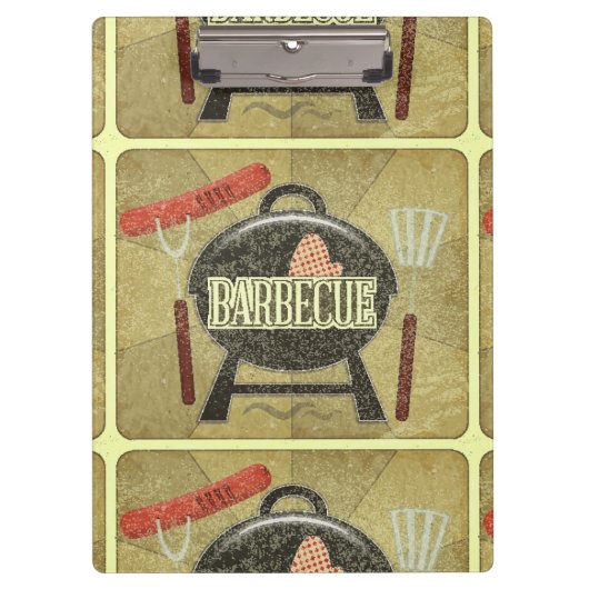Barbecue-Menü Klemmbrett (Vorderseite)