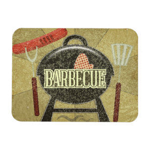 Barbecue-Menü Magnet