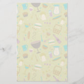 Barbecue Pattern Briefpapier (Vorderseite)