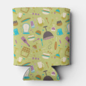 Barbecue Pattern Dosenkühler (Rückseite)