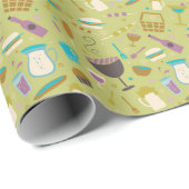 Barbecue Pattern Geschenkpapier (Rolleneckpunkt)