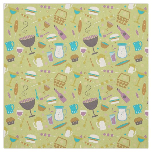 Barbecue Pattern Stoff (Muster)