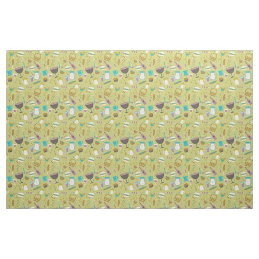Barbecue Pattern Stoff (Fat Quarter (45,7 x 55,9 cm))