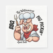 Barbecue Pig Pickin' Napkin Serviette (Vorderseite)
