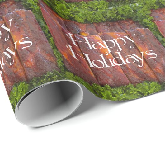 Barbecue Pork Ribs Geschenkpapier (Rolleneckpunkt)