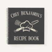Barbecue Recipe Individuelle Name Koch Hat GRILLEN Notizblock (Vorderseite)