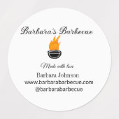 Barbecue Restaurant Küche Social Media Website Etiketten (Design 2)