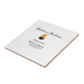 Barbecue Restaurant Küche Social Media Website Fliese (Seite)