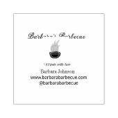 Barbecue Restaurant Küche Social Media Website Gummistempel (Prägung)