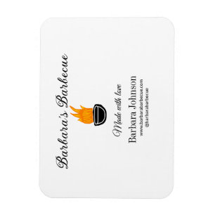 Barbecue Restaurant Küche Social Media Website Magnet