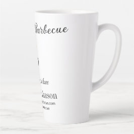 Barbecue Restaurant Küche Social Media Website Milchtasse