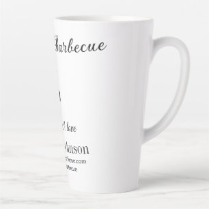 Barbecue Restaurant Küche Social Media Website Milchtasse