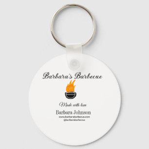 Barbecue Restaurant Küche Social Media Website Schlüsselanhänger