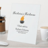 Barbecue Restaurant Küche Social Media Website Sockelschild (In Situ)