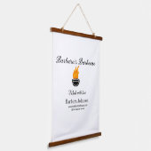 Barbecue Restaurant Küche Social Media Website Wandteppich Mit Holzrahmen (Gewinkelt)