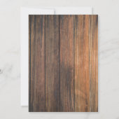 Barbecue Rustic 60. Geburtstagsparty Einladung (Rückseite)