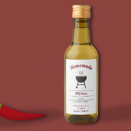 Barbecue Sauce GRILLEN Flaschenetikett Weinetikett