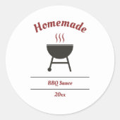 Barbecue Sauce GRILLEN Label Sticker (Vorderseite)