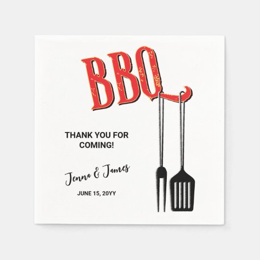 Barbecue Serviette (Vorderseite)