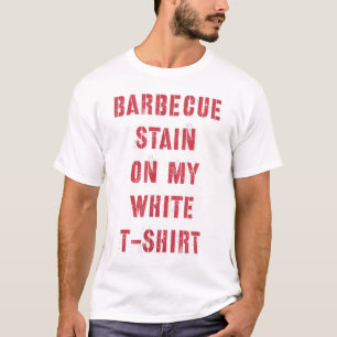 Barbecue-Stein auf meinem Weißen _2 T-Shirt