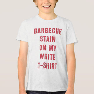 Barbecue-Stein auf meinem Weißen _2 Tri-Blend Shirt