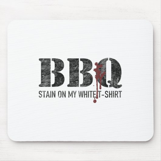 Barbecue-Stein auf meinem Weißen _3 Mousepad (Vorne)