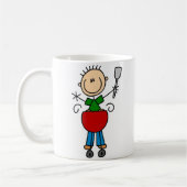 Barbecue-Strichmännchen-Tasse Kaffeetasse (Links)