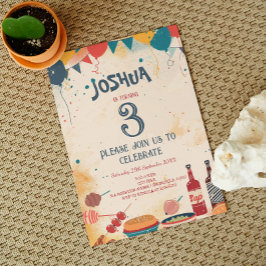 Barbecue Theme Geburtstagsparty Einladung