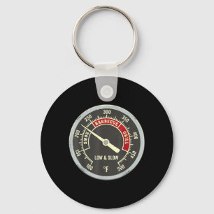 Barbecue-Thermometer Smoky Barbecue-Grill Low Slow Schlüsselanhänger