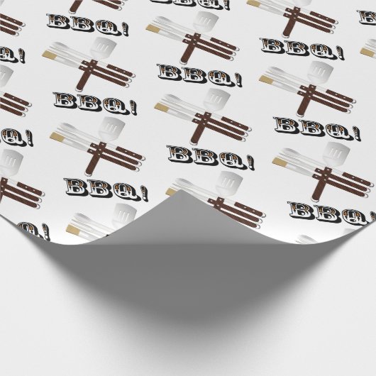 Barbecue-Tools Geschenkpapier (Ecke)