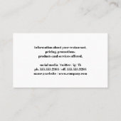 Barbecue-Tools | Koch Grill Master | Holz Visitenkarte (Rückseite)