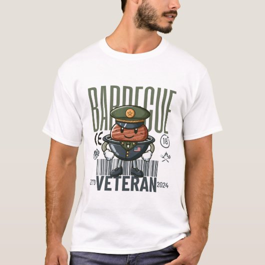 Barbecue Veteran T-Shirt (Vorderseite)